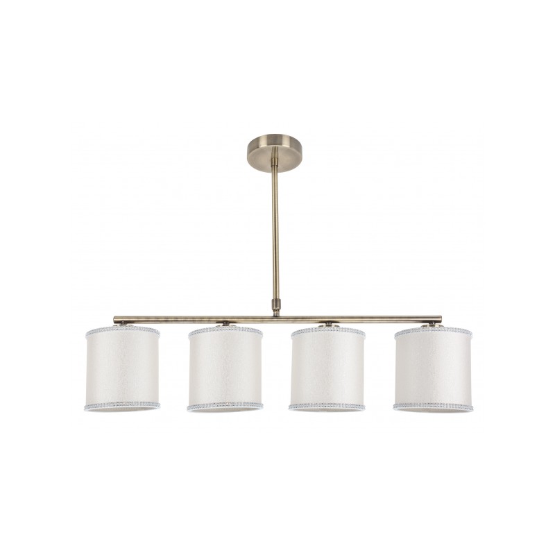 Lámpara Santa María cuero 4 x E-14 Fabrilamp